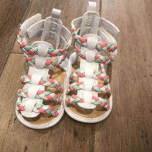 Coral / Mint Gladiator Sandals